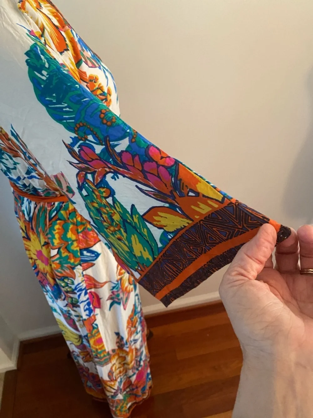 Flying Tomato medium maxi dress elastic waistband and tie - Picture 5 of 7